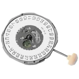 Fuhjythy 1 Stück 23,3 mm Quarzuhrwerk mit Einstellschaft, Ersatzteile, Zubehör für Miyota 1M12 Uhrwerk, 3-Polige Uhrenreparaturteile