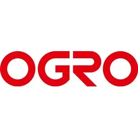 OGRO Türdrückerlochteil Alu.F1/Satino grau/silber 8100