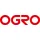 OGRO Türdrückerlochteil Alu.F1/Satino grau/silber 8100
