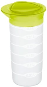 Rotho BASIC Shaker, 0.3 Liter, Shaker mit dicht verschliessbarem Deckel, Farbe: lime grün