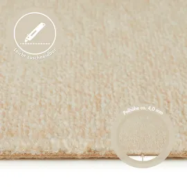 Andiamo Teppichboden ANDIAMO "Catania, Velours, Gesamthöhe 7,5 mm, Luxusklasse LC1", beige, B:500cm L:200cm, Kunstfaser, Teppiche, meliert, Breite 400 cm oder 500 cm, strapazierfähig & pflegeleicht