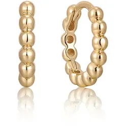 ANIA HAIE - HOOP EARRINGS - HUGGIES - Orb - gold