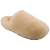 Piece of Mind Damen Lammfell Hausschuh EUR 41 - Taupe - 41