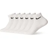 Nike Everyday Cushioned Trainings-Knöchelsocken White/Black 46-50