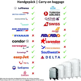 Zelsius Koffer-Set 4-tlg. rosa/abs