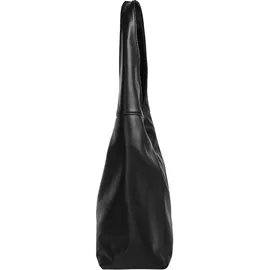 Piké Shopper echt Leder, Made in Italy schwarz