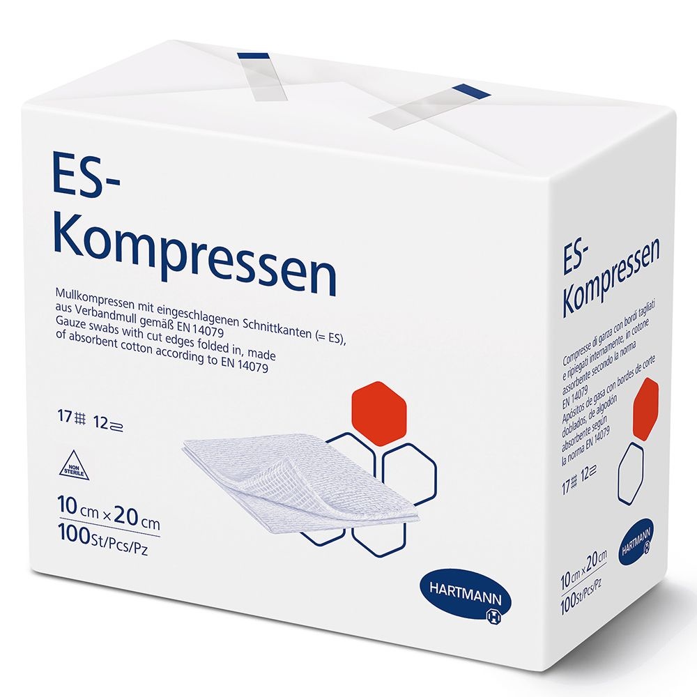 ES Compresses non stériles 12 fois 10 x 20 cm 100 pc(s) Compresses