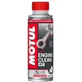 Motul Motorreiniger zur Anwendung vor dem Ölwechsel, Reinigendes Motoröl-Additiv für 4-Takt-Motoren, Weniger Verschleiß und Verbrauch, mehr Leistung, Engine Clean Moto, 200 ml