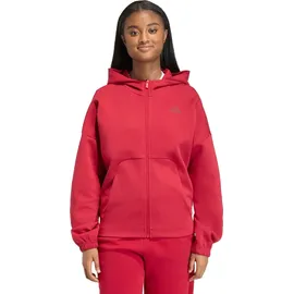 adidas W FI SL FZ Damen Kapuzenjacke / Hoodie rot - XS