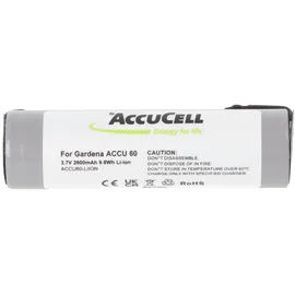 AccuCell Akku passend für WV 50 Plus 1.633-101.0/6.664-244.0/1UR18650S