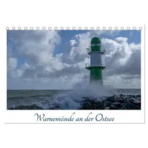 Calvendo Warnemünde an der Ostsee (Tischkalender 2026 DIN A5 quer), CALVENDO Monatskalender