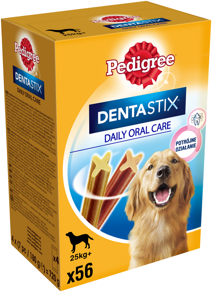PEDIGREE DentaStix (große Rassen) Dental Delikatesse für Hunde Multipack 8x270g (56 Stück=2160g) (Rabatt für Stammkunden 3%)