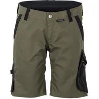 Planam Norit Damen Shorts oliv/schwarz S