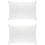 vidaXL KopfKissen Fulda 40 x 80 cm Weiß