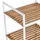 Zeller Standregal 4 Ablagen 39 x 33 x 95 cm Holz/Metall weiß