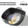 STONELINE Eckpfanne 24 x 24 cm graumit Aroma-Deckel
