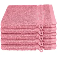 SCHIESSER Waschhandschuh Milano im 5er Set in Malve |