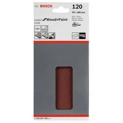 Bosch Accessories Expert for Wood 2608605306 Schwingschleifpapier mit Klett, gelocht K?rnung (num) 1