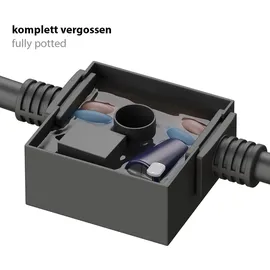 ledscom.de Dämmerungssensor für außen, IP44 Stecksystem NEMO, schwarz, Helligkeitssensor, Tag-Nacht-Schalter