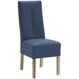 Carryhome Stuhl, Dunkelblau, Sonoma Eiche, Textil, Eiche, massiv, eckig, 44x103x63 cm, Beinauswahl, Stoffauswahl, mit Griff, Esszimmer, Stühle, Esszimmerstühle, Vierfußstühle