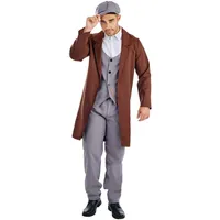 Fun Shack Herren Kostüm 20er Jahre, Mafia Charleston Outfit, Perfekt für Karneval und Halloween, L