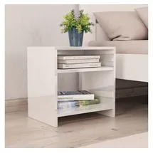 vidaXL Nachtschrank 2 Stk. 40 x 30 x 40 cm Hochglanz-Weiß