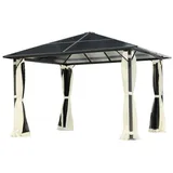 Brast Alu Gartenpavillon Summerdream 3x3m beige