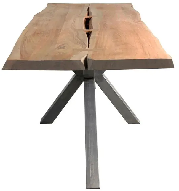 WOLFMÖBEL Esstisch Bombay 180 x 80 cm Holz Braun Akazie