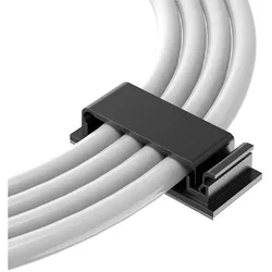 DESIRE2 Selbstklebender Kabelhalter - Schwarz (40-pack)