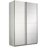 Rauch Schwebetürenschrank Quadra 136 x 210 x 62 cm Weiß/Orange