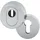 FSB Schutzrosette rund Edelstahl matt 73 7393
