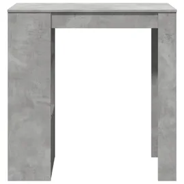 vidaXL Bartisch mit Regal 102 x 50 x 103,5 cm Grau