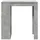 vidaXL Bartisch mit Regal 102 x 50 x 103,5 cm Grau