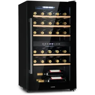 Klarstein Barossa 29 Duo Weinkühlschrank 29 Fl 80 Ltr 2 Zonen Drucktasten 29 Flaschen