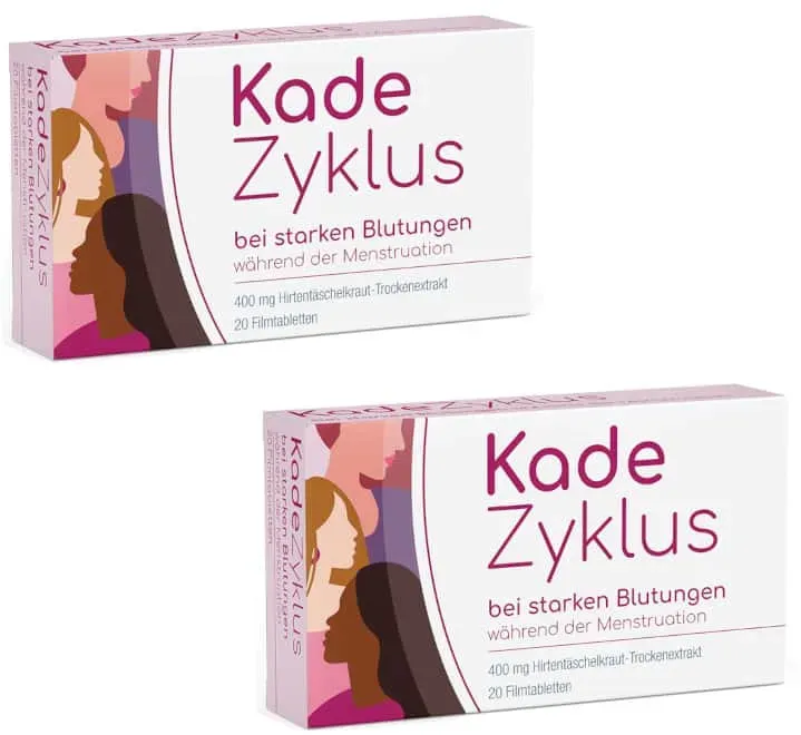 Kade Zyklus bei starken Blutungen während der Menstruation 2X20 St Filmtabletten