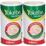 Yokebe Erdbeer lactosefrei NF2 Pulver Doppelpack 2x500 g