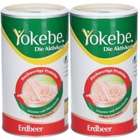 Yokebe Erdbeer lactosefrei NF2 Pulver Doppelpack 2x500 g