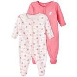 Name It NBFNIGHTSUIT mit Fuß 2er Pack in camellia rose,