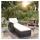 furnicato Sonnenliege 201 x 67 x 28,5 cm Schwarz