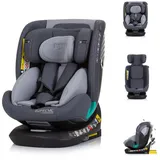 Chipolino Autokindersitz i-Size Kindersitz Supreme, bis: 36 kg, (40-150 cm) verstellbar 360° drehbar Isofix grau