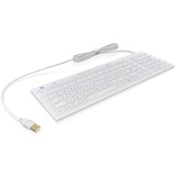 KeySonic KSK-6031 INEL-WH, weiß, USB, DE (60886)