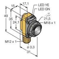 Turck Opto Sensor QS186LE2Q8