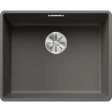 Blanco Subline 500-F links Flächenbündig vulkangrau Handbetätigung 527 x 427 mm
