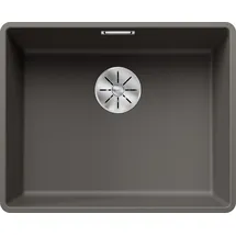 Blanco Subline 500-F links Flächenbündig vulkangrau Handbetätigung 527 x 427 mm