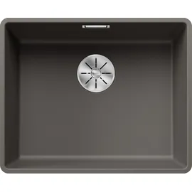 Blanco Subline 500-F links Flächenbündig vulkangrau Handbetätigung 527 x 427 mm