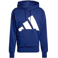 adidas Essentials Big Logo French Terry Hoodie Dark Blue / White 2XL