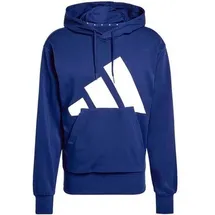 adidas Essentials Big Logo French Terry Hoodie Dark Blue / White 2XL