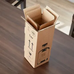 BB-Verpackungen 50 x GIN-Flaschenversandkarton für 1 Flasche Gin (95 x 95 x 293 mm) für Transport und Versand