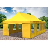 Faltpavillon Faltzelt Pavillon 4x8 Gelb Gartenzelt Klappzelt Wasserdicht