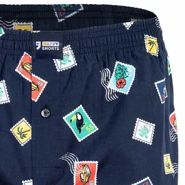 Happy Shorts Webboxershorts mehrfarbig L 2er Pack
